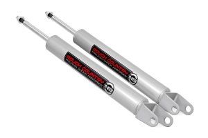 Jeep Grand Cherokee Rear Shocks - Rough Country - N3 with 0-2.5" Lift - Metallic Silver - '11-'23